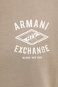 Armani Exchange t-shirt bawełniany beżowy XM000550.AF10362