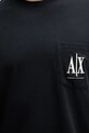Bavlněné tričko Armani Exchange námořnická modř XM000366.AF12308.NOS