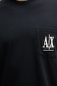 Bavlněné tričko Armani Exchange námořnická modř XM000366.AF12308.NOS