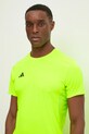 adidas Performance tricou de alergare Adizero verde IX2841