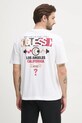 Guess t-shirt in cotone rilassato bianco M5RI03.I3Z14