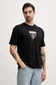 Βαμβακερό μπλουζάκι Guess M5RI03.I3Z14 μαύρο SS25