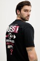 Ρούχα Βαμβακερό μπλουζάκι Guess M5RI03.I3Z14 μαύρο