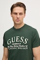 Guess tricou din bumbac verde M5RI43.K9RM1