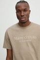 Одежда Хлопковая футболка Marc O'Polo 520201251052 бежевый