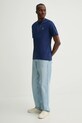 Bavlnené tričko Marc O'Polo 520201251054 tmavomodrá SS25