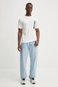 Marc O'Polo tricou din bumbac 520201251126 bej SS25