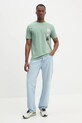 Marc O'Polo t-shirt bawełniany 520201251126 zielony SS25