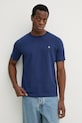 Βαμβακερό μπλουζάκι Marc O'Polo κανονικό σκούρο μπλε 522201251054