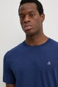 Marc O'Polo tricou din bumbac bleumarin 522201251054