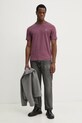 Бавовняна футболка Marc O'Polo 522201251054 бордо SS25