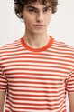Bavlněné tričko Marc O'Polo oranžová 522216051326