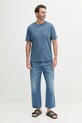 Marc O'Polo t-shirt bawełniany 523201251382 niebieski SS25