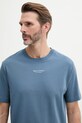 Marc O'Polo t-shirt bawełniany niebieski 523201251382