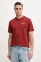 Marc O'Polo tricou din bumbac imprimeu burgundia 523206451198