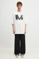 Βαμβακερό μπλουζάκι MM6 Maison Margiela SH0GC0048 λευκό