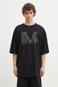 MM6 Maison Margiela tricou din bumbac print negru SH0GC0048