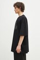 MM6 Maison Margiela tricou din bumbac SH0GC0048 negru SS25