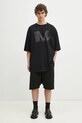 MM6 Maison Margiela tricou din bumbac negru SH0GC0048