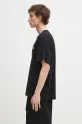 Βαμβακερό μπλουζάκι MM6 Maison Margiela SH0GC0033 μαύρο SS25