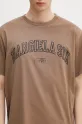 MM6 Maison Margiela t-shirt bawełniany brązowy SH0GC0046