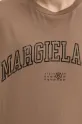 Хлопковая футболка MM6 Maison Margiela SH0GC0046 коричневый