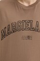 Βαμβακερό μπλουζάκι MM6 Maison Margiela SH0GC0046 καφέ