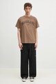 MM6 Maison Margiela t-shirt bawełniany SH0GC0046 brązowy