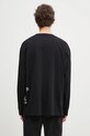 Abbigliamento MM6 Maison Margiela top a maniche lunghe in cotone SH0GC0047 nero