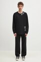 MM6 Maison Margiela top a maniche lunghe in cotone SH0GC0047 nero