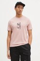 C.P. Company t-shirt bawełniany różowy 18CMTS138A005100W