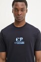 Bavlnené tričko C.P. Company tmavomodrá 18CMTS143A006586W