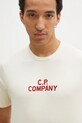 Бавовняна футболка C.P. Company бежевий 18CMTS252A110094W