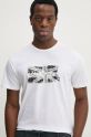 Pepe Jeans t-shirt bawełniany FLAG BW biały PM509720