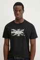 Бавовняна футболка Pepe Jeans FLAG BW бавовна чорний PM509720
