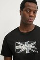 Бавовняна футболка Pepe Jeans FLAG BW чорний PM509720