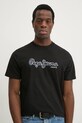 Pepe Jeans tricou din bumbac DORIAN TEE negru PM509721