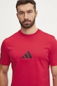 Хлопковая футболка adidas Z.N.E. красный JC7922