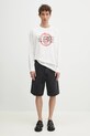 MM6 Maison Margiela longsleeve din bumbac SH2GC0021 alb