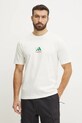 Бавовняна футболка adidas M L PIZZA TEE JJ4016 бежевий SS25