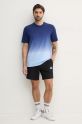 Хлопковая футболка adidas ALL SZN Dip Dye JJ3697 голубой SS25