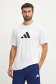 adidas tricou din bumbac Future Icons JD4913 bej SS25