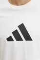 adidas t-shirt bawełniany Future Icons beżowy JD4913