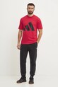 Бавовняна футболка adidas Essentials JE8934 червоний SS25