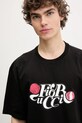 Fiorucci pamut póló Curly Lollipop Logo Boxy T-Shirt fekete U02SPTSH103CJ01BK02