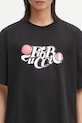 Fiorucci t-shirt in cotone Curly Lollipop Logo Boxy T-Shirt nero U02SPTSH103CJ01BK02