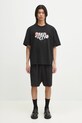 Fiorucci t-shirt in cotone Curly Lollipop Logo Boxy T-Shirt U02SPTSH103CJ01BK02 nero