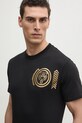 PLEIN SPORT t-shirt bawełniany czarny SAEC.MTK8011.STE001N
