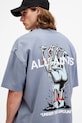 Oblečenie Bavlnené tričko AllSaints UNDERGANG M053PB modrá