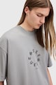 AllSaints tricou din bumbac FRAKTUR gri M063PB